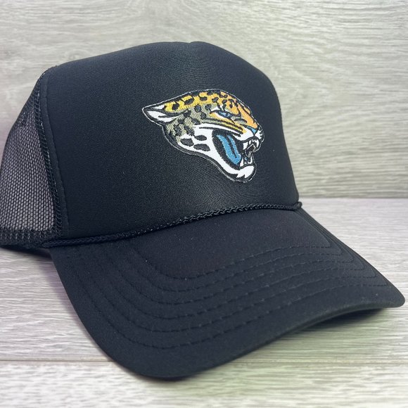 JACKSONVILLE JAGUARS VINTAGE BLACK TRUCKER HAT / 4.99 SHIPPING - Picture 1 of 2